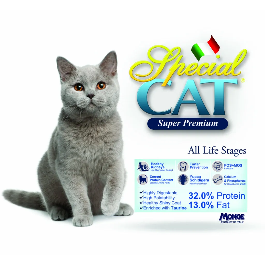 Special Cat Adult Dry Food 1.5kg, Chicken and Turkey All Life Stages