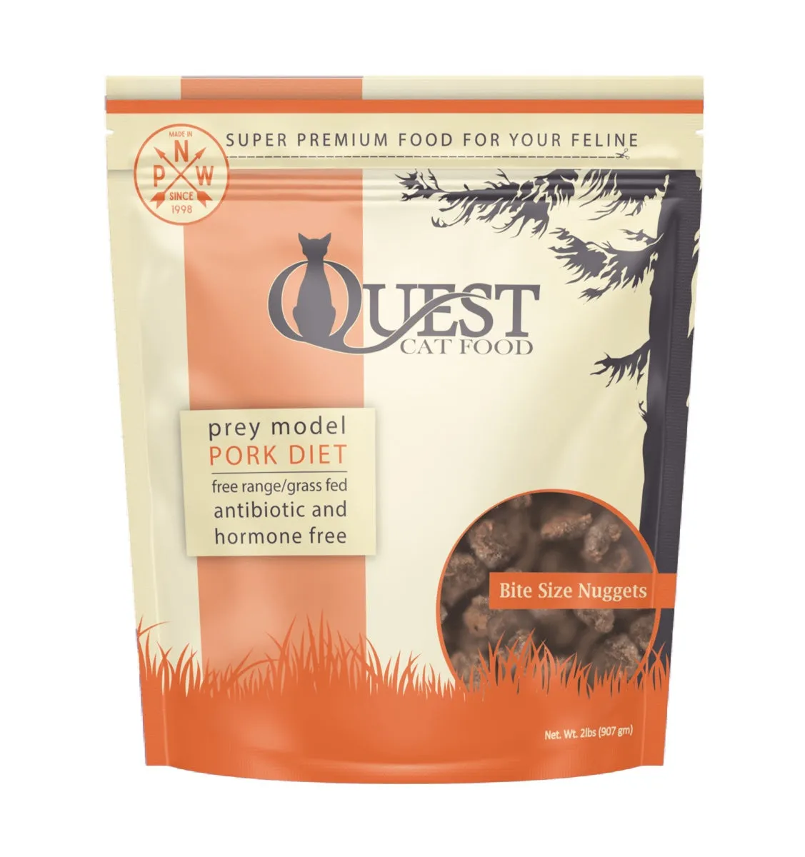 Steve's Quest Frozen Raw Cat Pork Diet 2lb