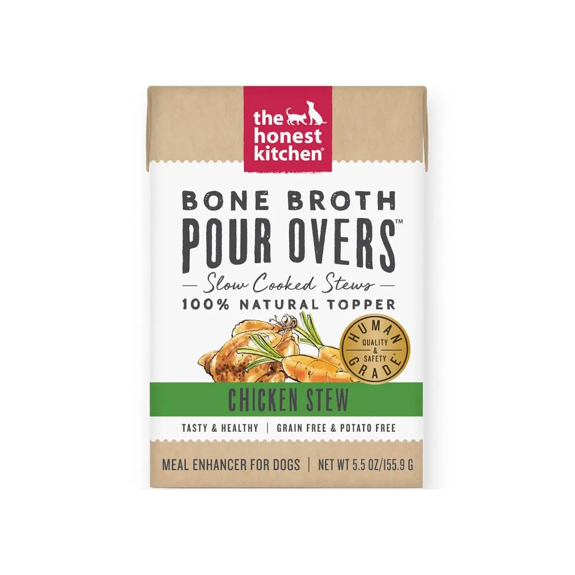 The Honest Kitchen Bone Broth Pour Overs Food Topper for Dogs