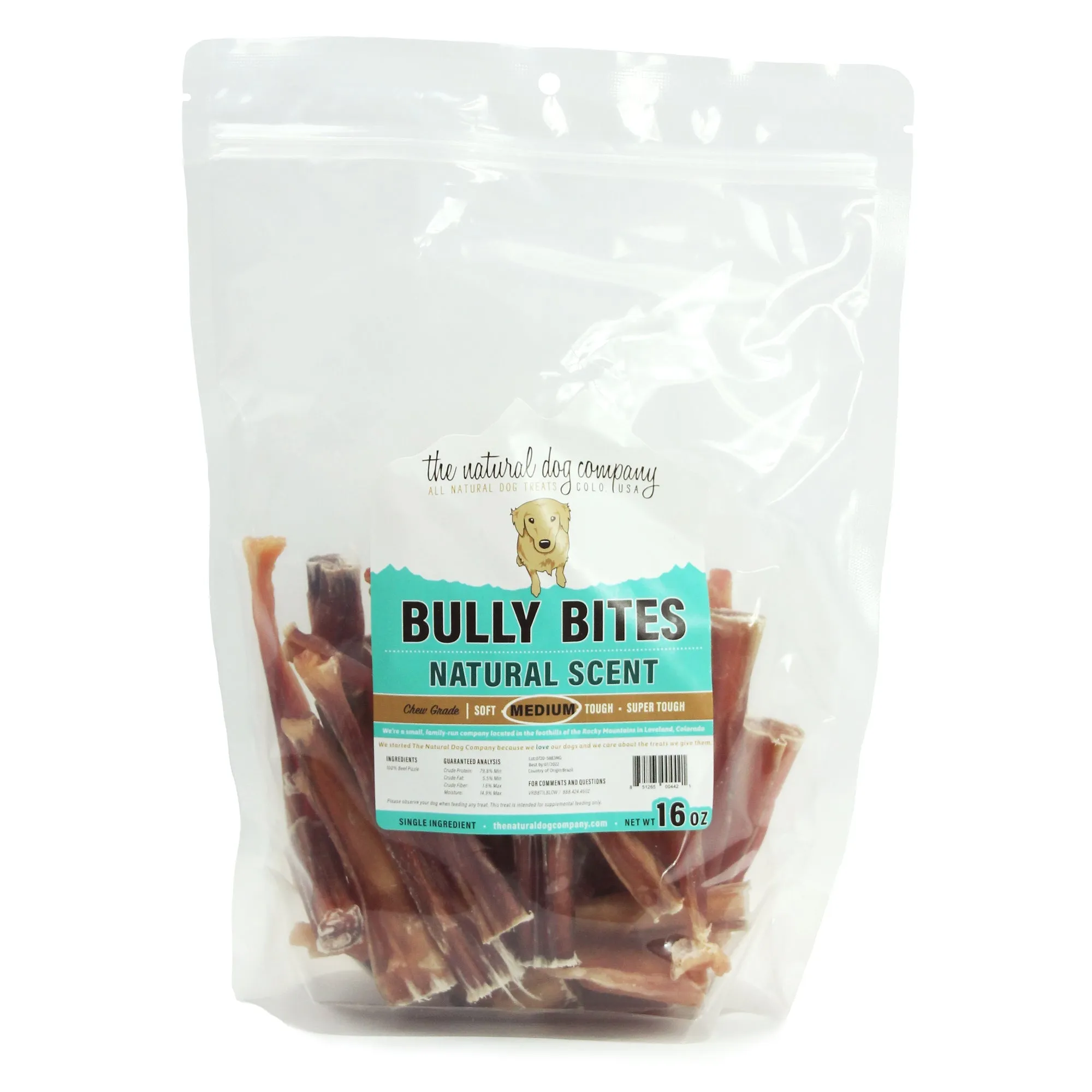 Tuesday's Natural Dog Company Natural Bully Bites Dog Treat