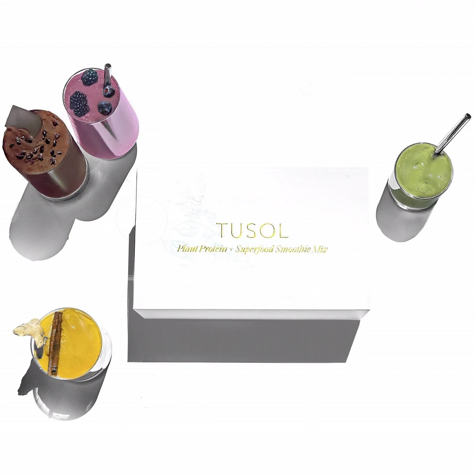TUSOL Wellness Organic Plant Protein   Superfood Smoothie Mix (30 Pack)