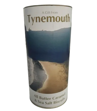 Tynemouth Drum of All Butter Caramel & Sea Salt Biscuits - 160g