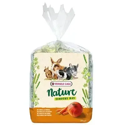 Versele-Laga Nature Timothy Hay Carrot & Pumpkin - 4x 500g