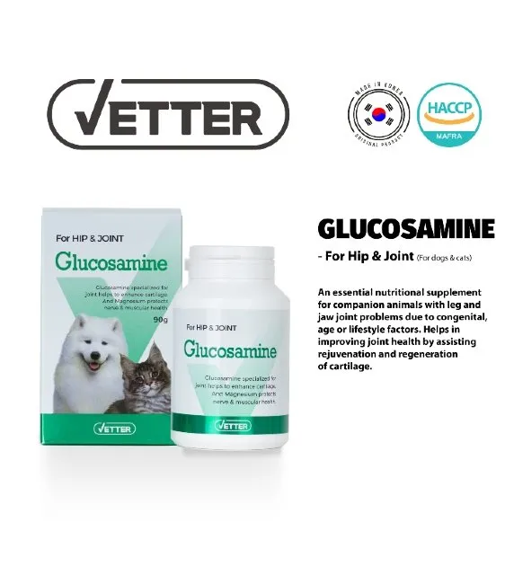 Vetter Glucosamine Hip & Joint Health Supplements for Dogs & Cats