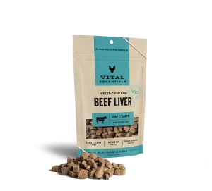 Vital Essentials Freeze-Dried Beef Liver 2.1-oz, Dog Treats