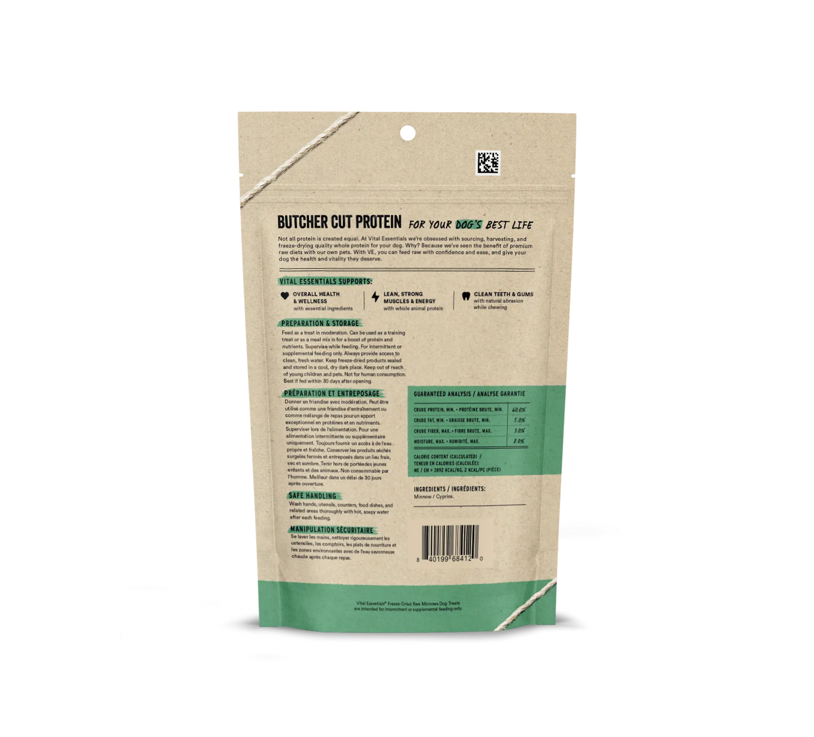 Vital Essentials Freeze-Dried Minnows Dog Treats