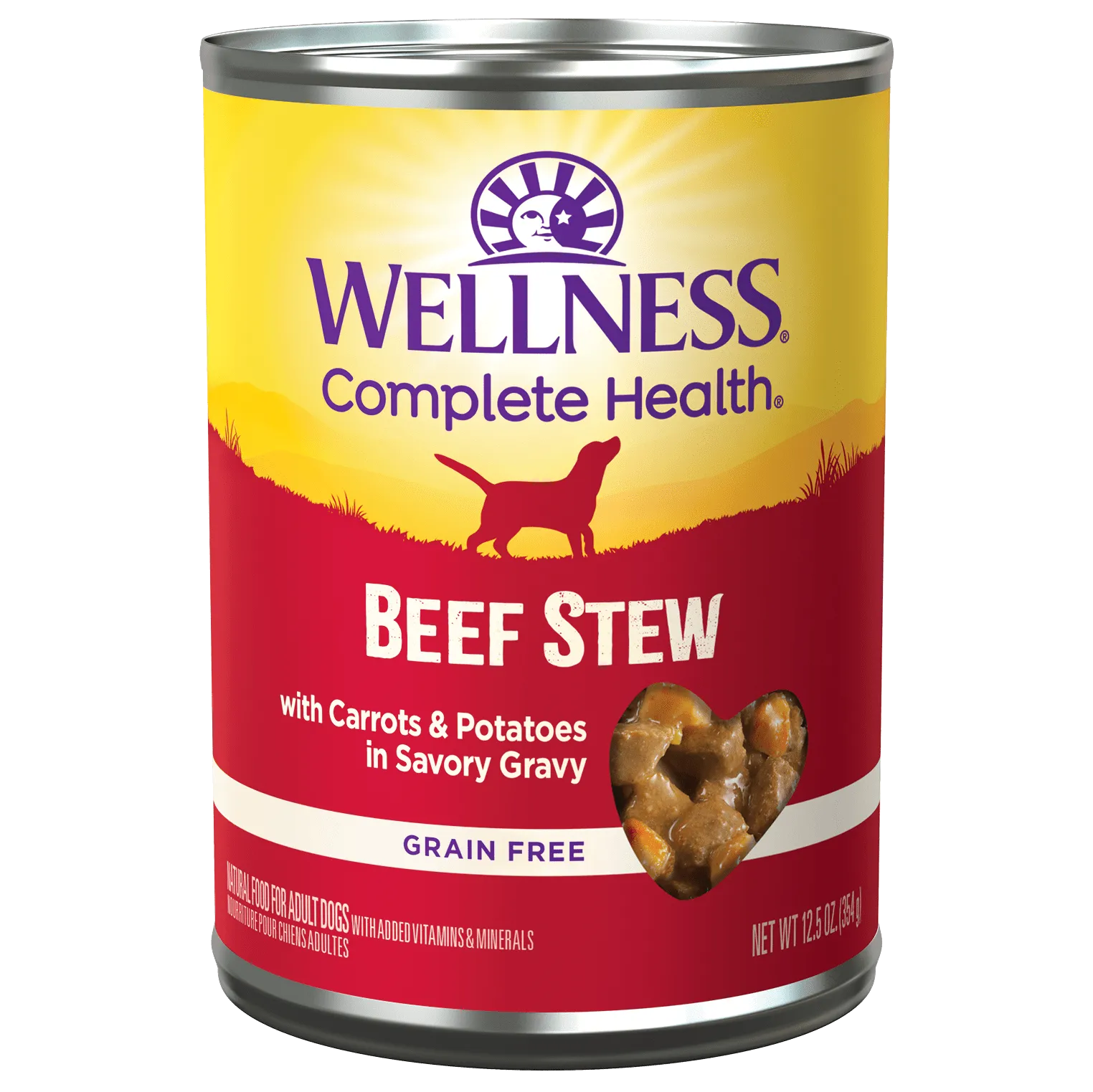 Wellness® Beef Stew Wet Dog Food, 12.5-oz Case of 12