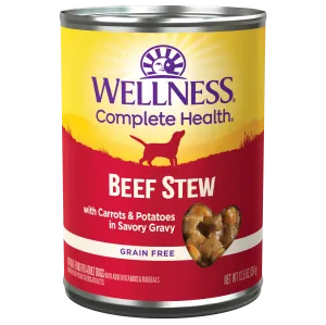 Wellness® Beef Stew Wet Dog Food, 12.5-oz Case of 12