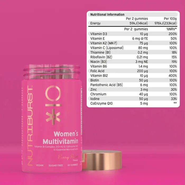 Women’s Multivitamin Advanced Nutrition 60 Vitamin Gummies