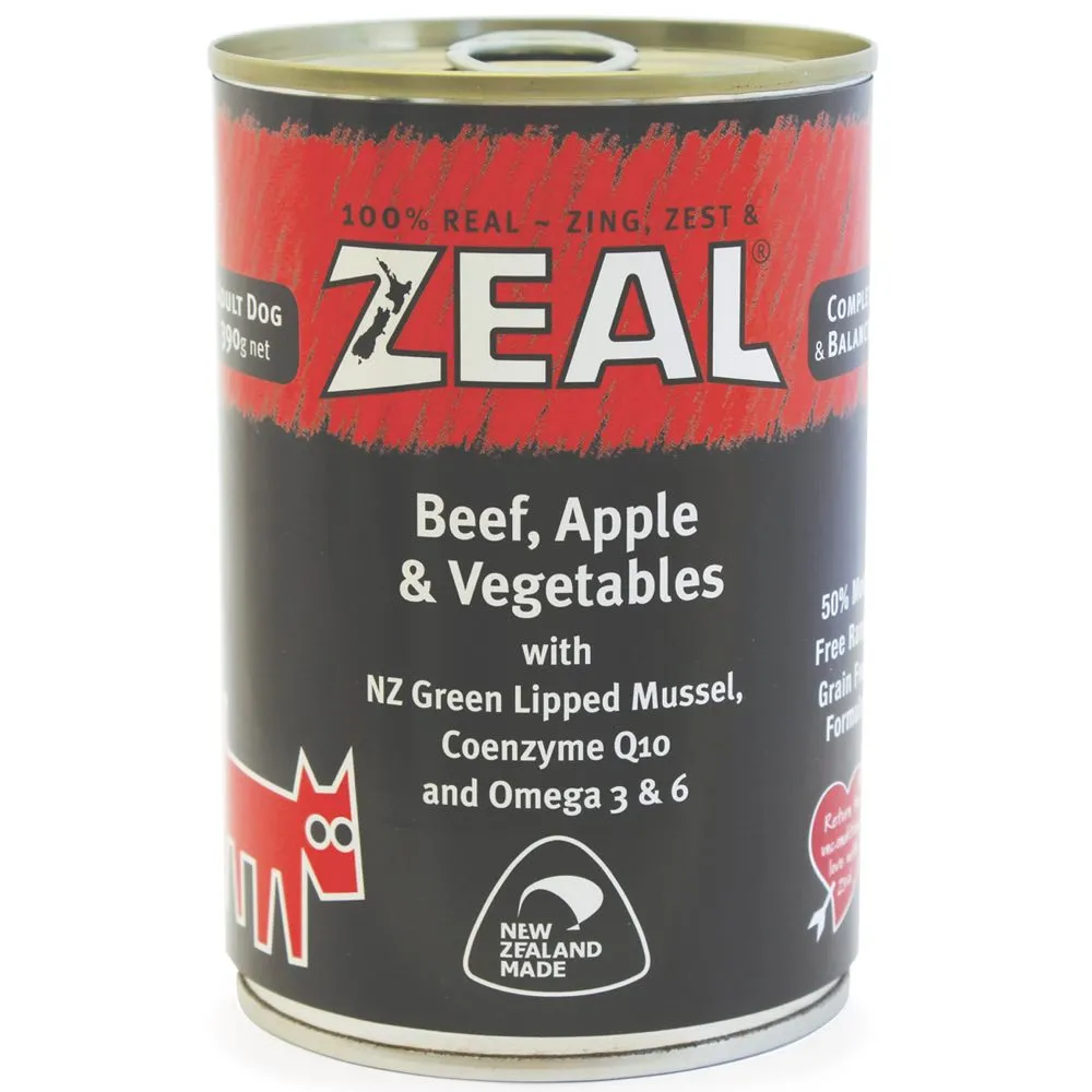Zeal Beef Recipe Grain-Free Canned Dog Food 170g
