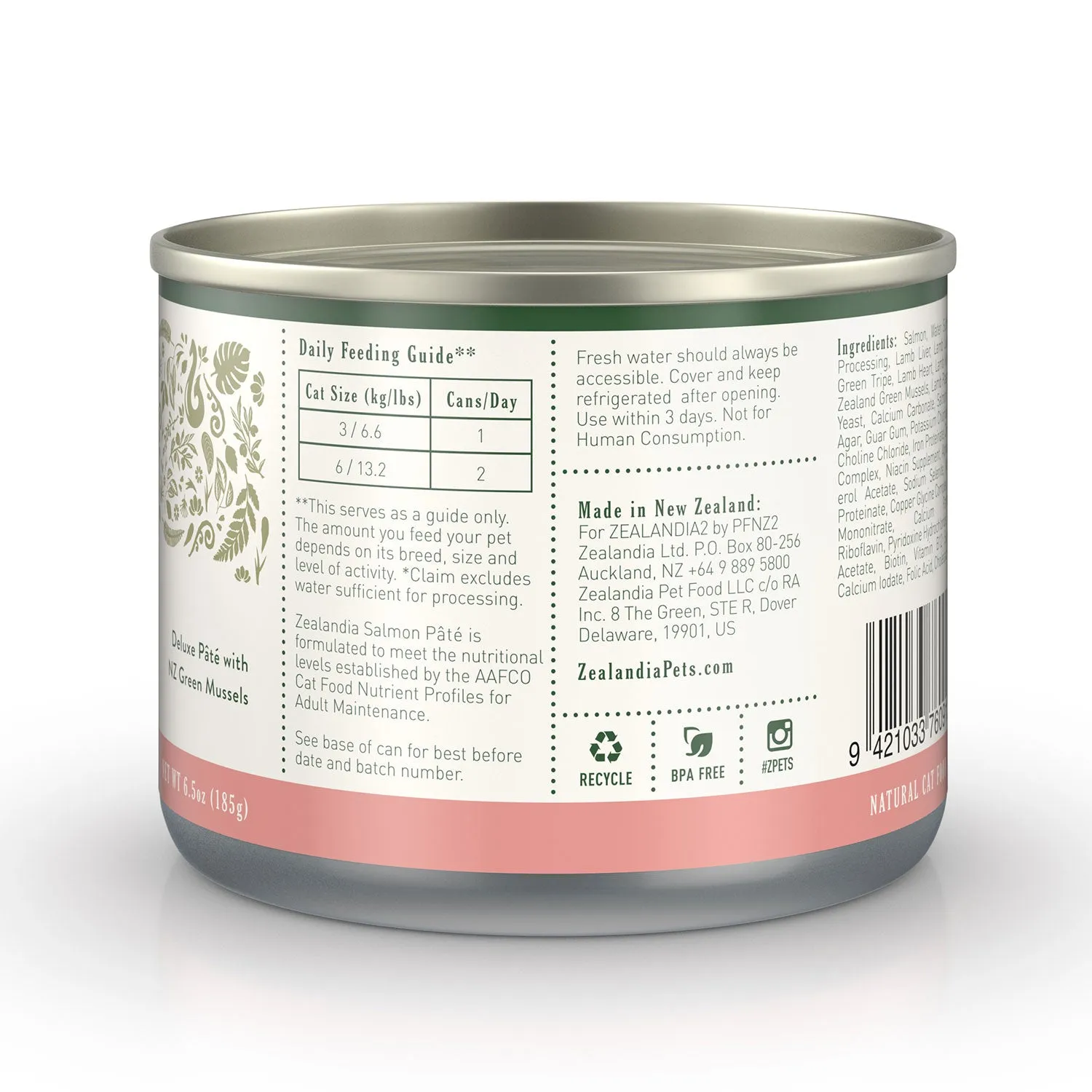 Zealandia Salmon Pate Adult Wet Cat Food